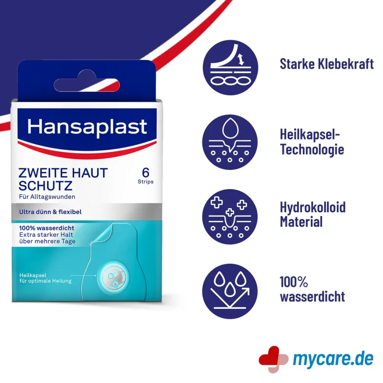 Hansaplast Zweite Haut Schutz Pflaster, 6 St