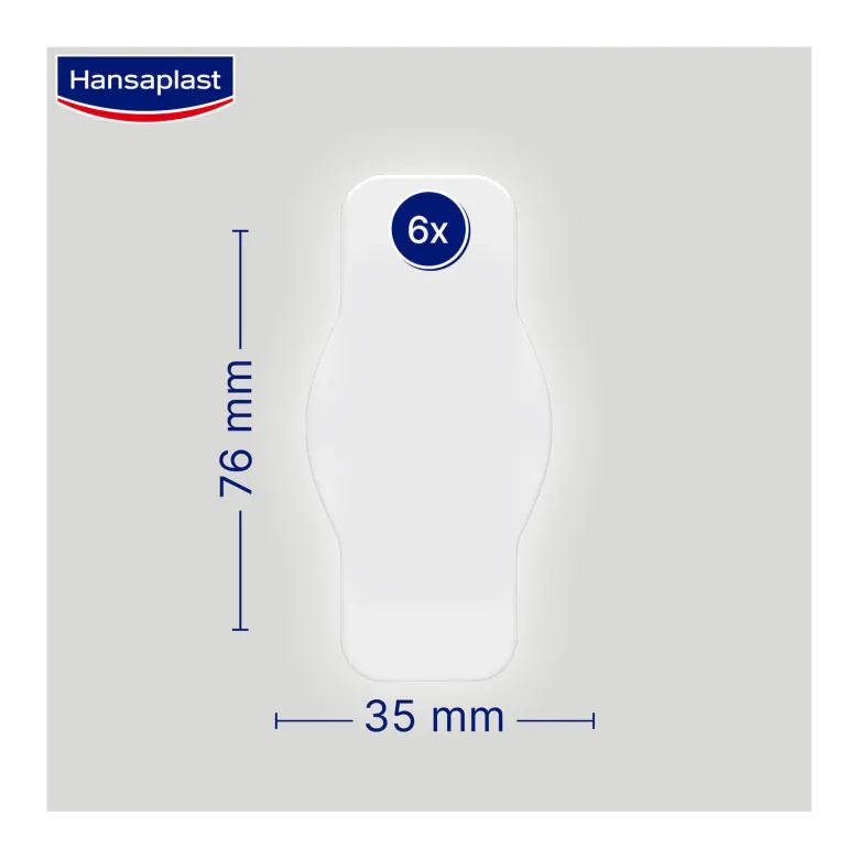 Hansaplast Zweite Haut Schutz Pflaster, 6 St