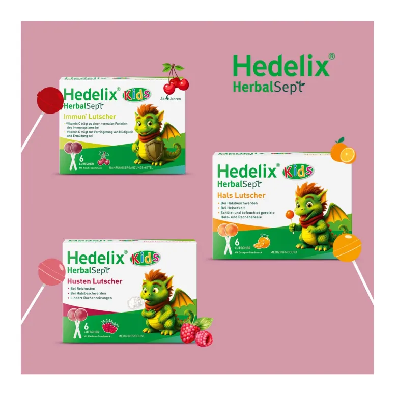Hedelix HerbalSept Husten Lutscher Kids, 6 St