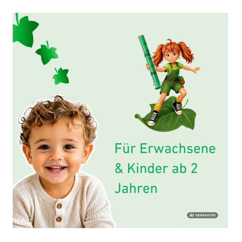 Hedelix Hustensirup mit Himbeer-Kirsch-Geschmack, 100 ml