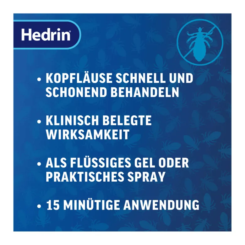 Hedrin Once Liquid Gel gegen Kopfläuse und Nissen, 100 ml