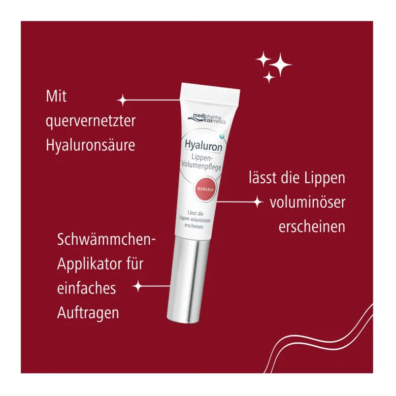Hyaluron Lippen-Volumenpflege Marsala, 7 ml