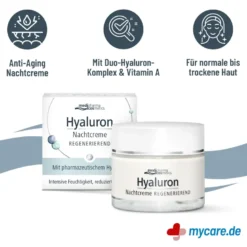 Hyaluron Nachtcreme Regenerierend, 50 ml