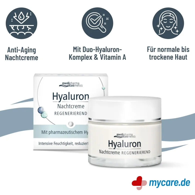 Hyaluron Nachtcreme Regenerierend, 50 ml