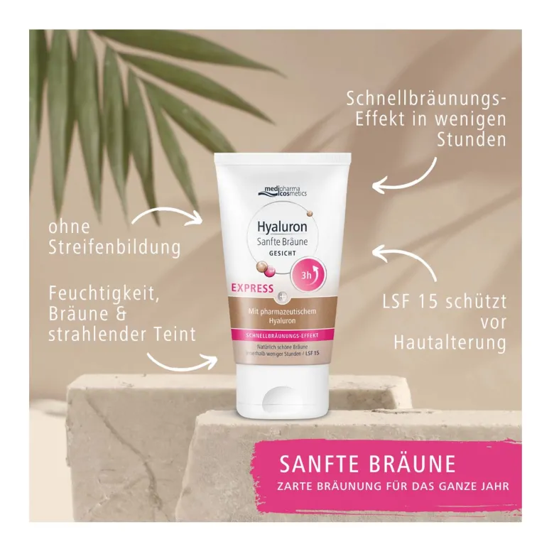 Hyaluron Sanfte Bräune Gesichtspflege Express, 30 ml
