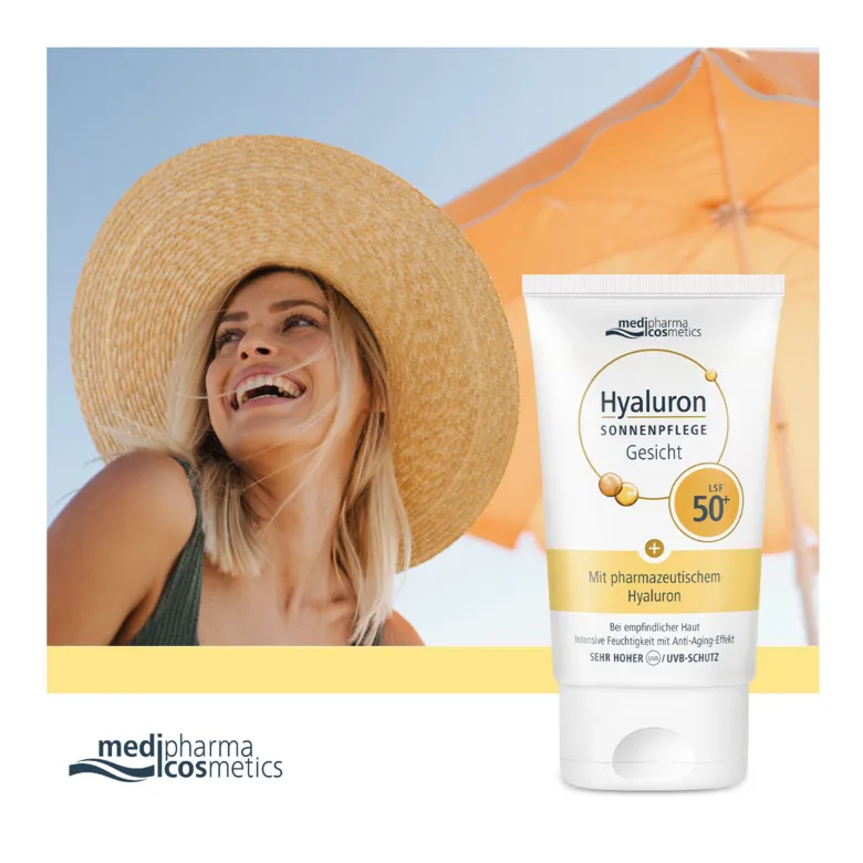 Hyaluron Sonnenpflege Gesicht LSF 50+, 50 ml