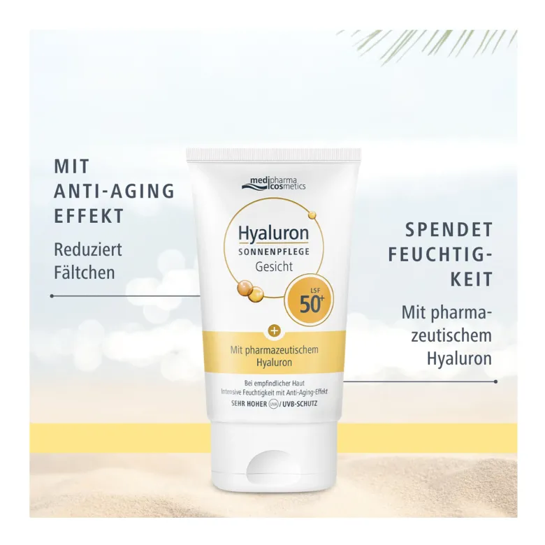 Hyaluron Sonnenpflege Gesicht LSF 50+, 50 ml