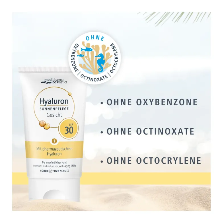 Hyaluron Sonnenpflege Gesicht LSF 30, 50 ml