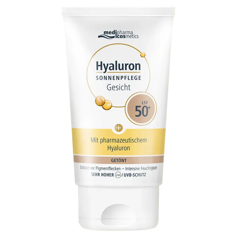 Hyaluron Sonnenpflege Gesichtcreme LSF 50+ getönt, 50 ml