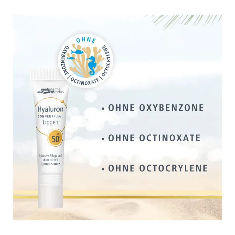 Hyaluron Sonnenpflege Lippen LSF 50+, 7 ml