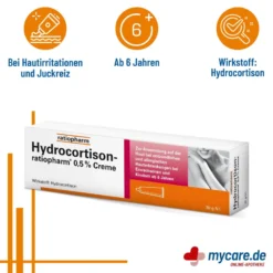 Hydrocortison ratiopharm 0,5 %, Creme, 30 g