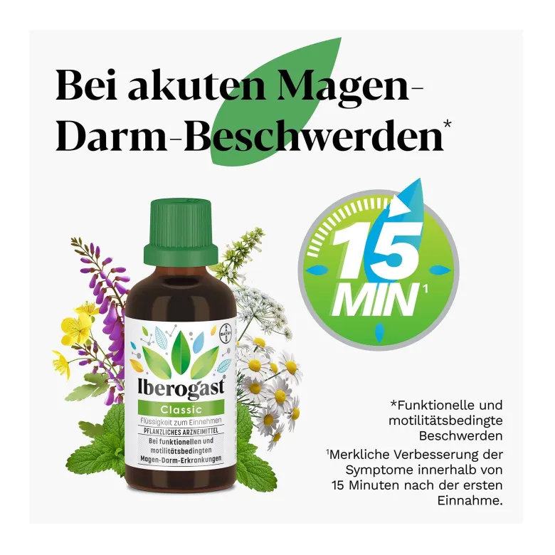 Iberogast Classic - bei akuten Magen-Darm-Beschwerden, 2x50 ml