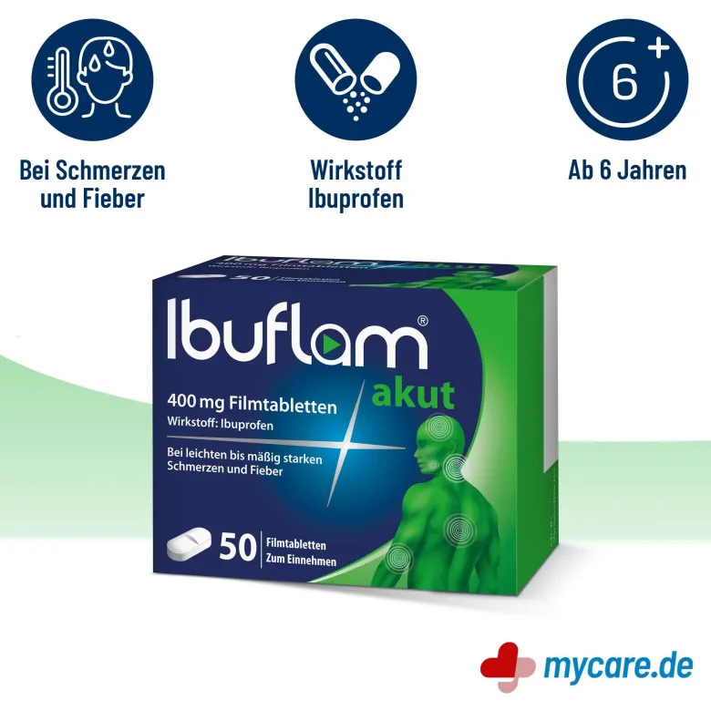 Ibuflam akut 400 mg Filmtabletten, 50 St