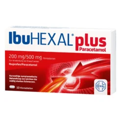 IbuHEXAL plus Paracetamol 200 mg/500 mg Filmtabletten, 10 St