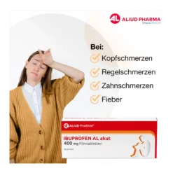 Ibuprofen AL akut 400 mg Filmtabletten, 50 St