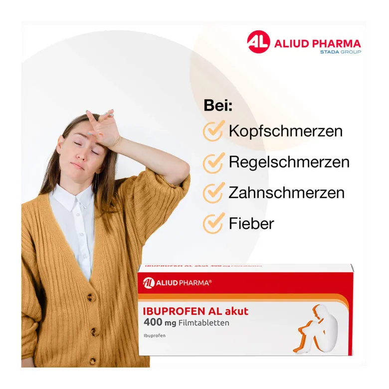 Ibuprofen AL akut 400 mg Filmtabletten, 50 St