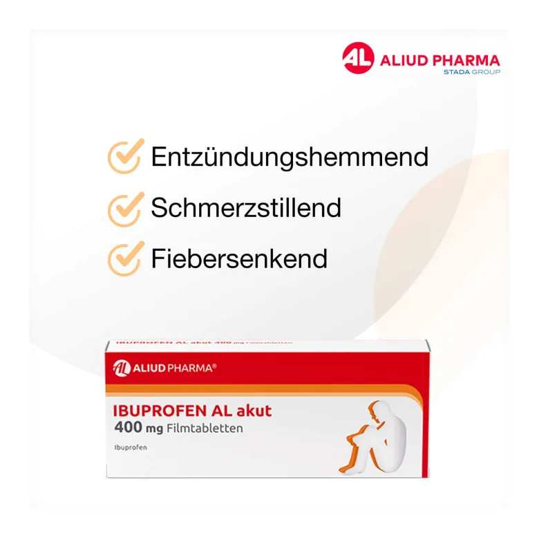 Ibuprofen AL akut 400 mg Filmtabletten, 50 St