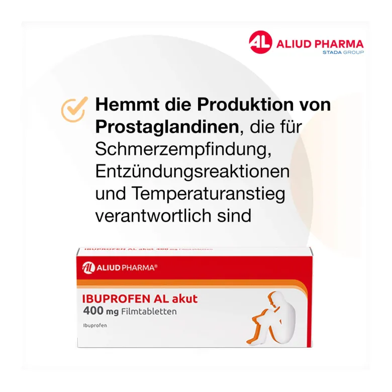 Ibuprofen AL akut 400 mg Filmtabletten, 50 St
