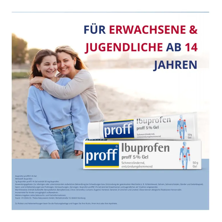 Ibuprofen proff 5%, 50 g