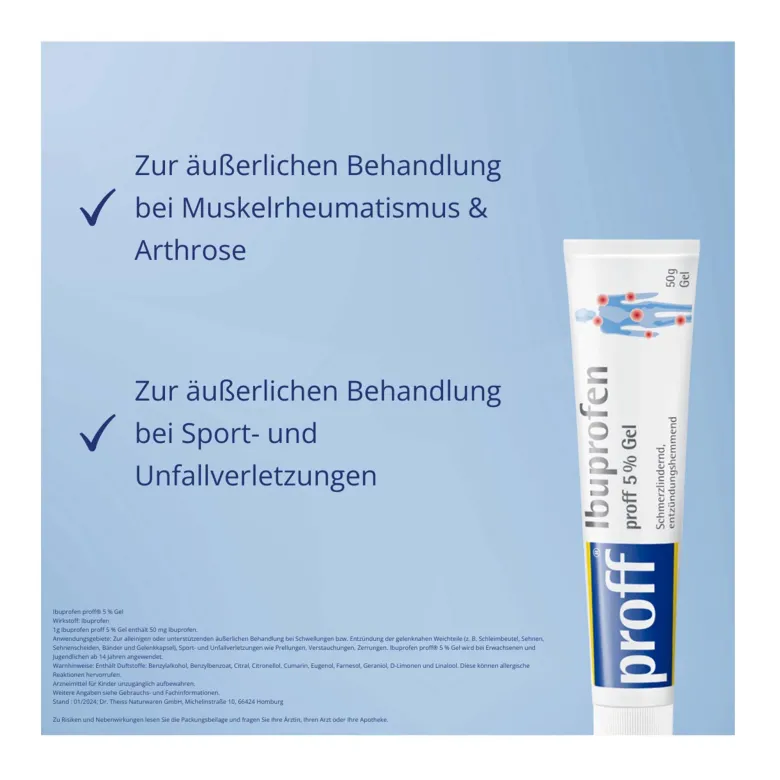Ibuprofen proff 5%, 50 g