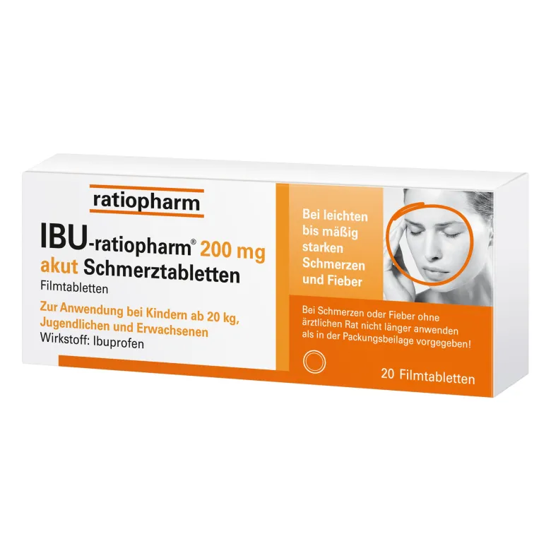 IBU-ratiopharm 200 mg akut Schmerztabletten, 20 St