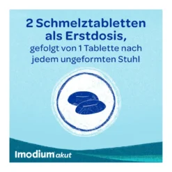 Imodium akut lingual Schmelztabletten bei akutem Durchfall, 12 St