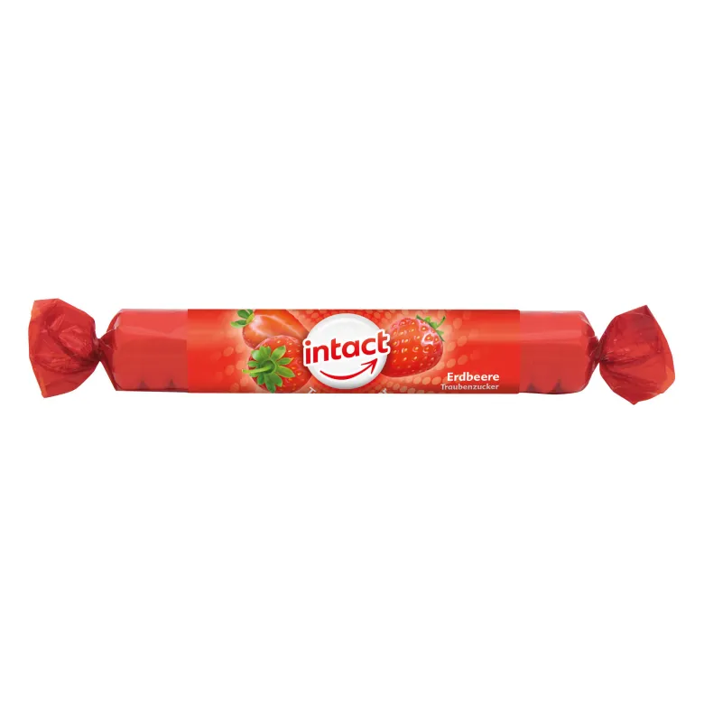 Intact Traubenzucker Erdbeere Rolle, 1 St