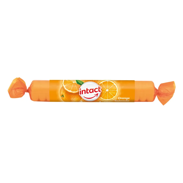 Intact Traubenzucker Orange Rolle, 1 St