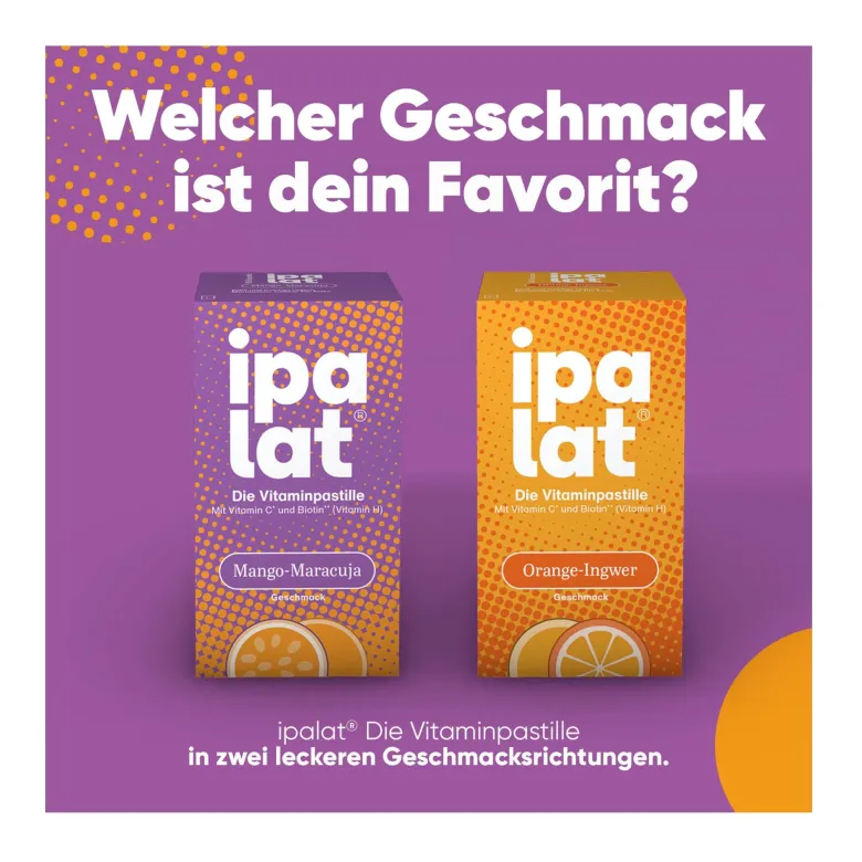Ipalat Die Vitaminpastille Orange-Ingwer, 40 St