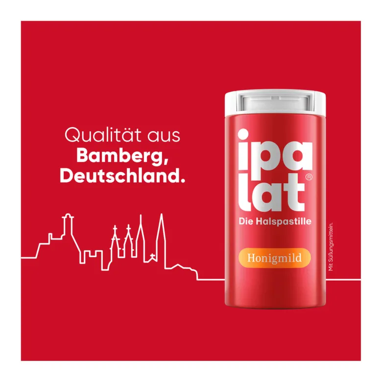 Ipalat Halspastillen honigmild mentholfrei, 40 St