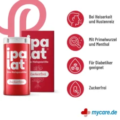 Ipalat Halspastillen zuckerfrei, 40 St