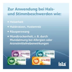 isla cassis Halspastillen bei Halskratzen und Reizhusten, 60 St