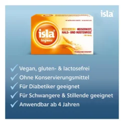 isla ingwer Halspastillen bei Halskratzen und Reizhusten, 60 St