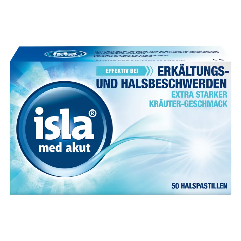 isla med akut Halspastillen bei Halsschmerzen und Erkältung, 50 St