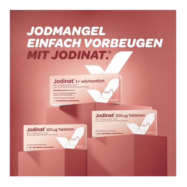 Jodinat 1 x wöchentlich 1530 Mikrogramm Tabletten, 28 St