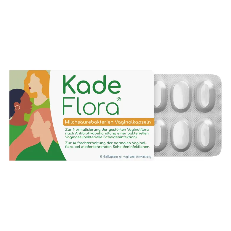 KadeFlora Milchsäurebakterien Vaginalkapseln, 6 St