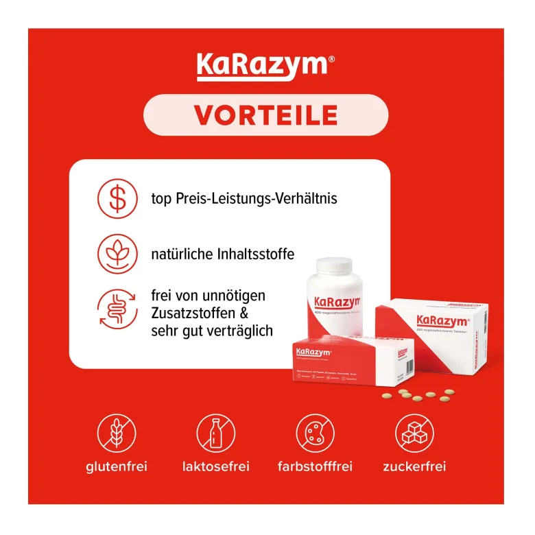 Karazym Magensaftresistente Tabletten, 400 St