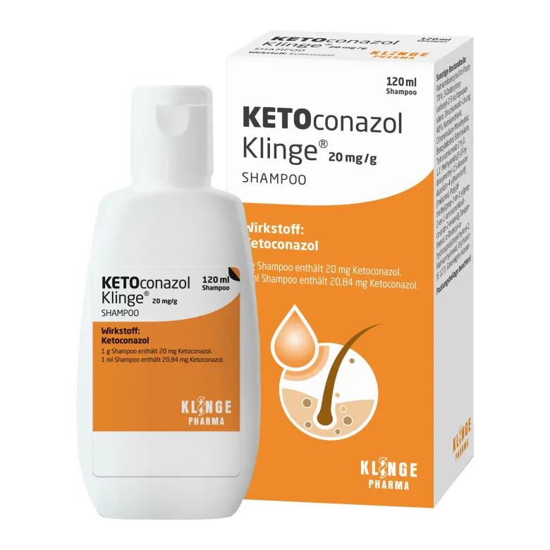 KETOconazol Klinge 20 mg/g Shampoo, 120 ml