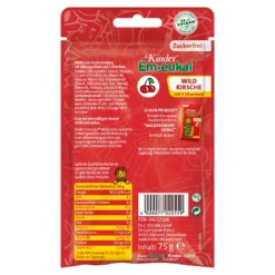 Kinder Em-eukal Wildkirsche ohne Zucker Hustenbonbons, 75 g