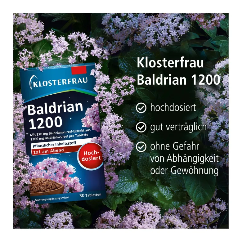 Klosterfrau Baldrian 1200 mg Tabletten, 30 St