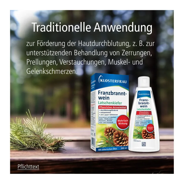 Klosterfrau Franzbranntwein Latschenkiefer Dosierflasche, 200 ml