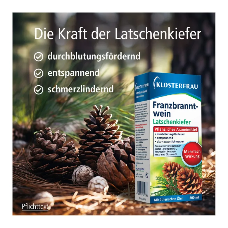 Klosterfrau Franzbranntwein Latschenkiefer Dosierflasche, 400 ml