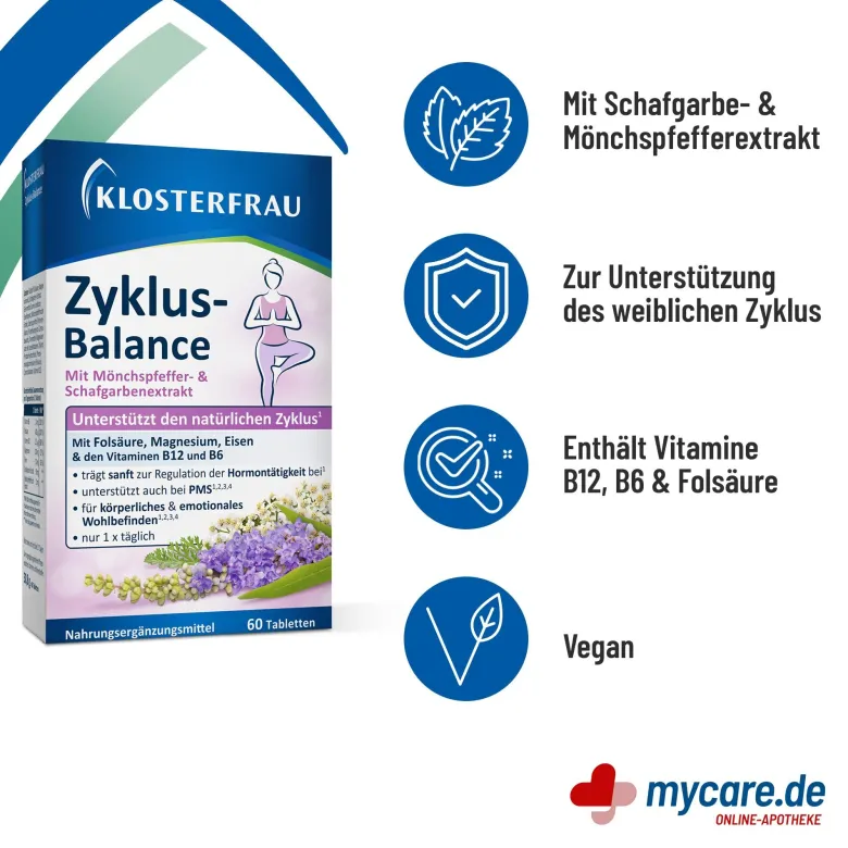 Klosterfrau Zyklus-Balance Tabletten, 60 St