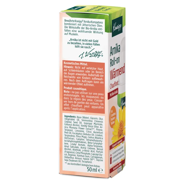 Kneipp Arnika Roll-on Wärmend, 50 ml