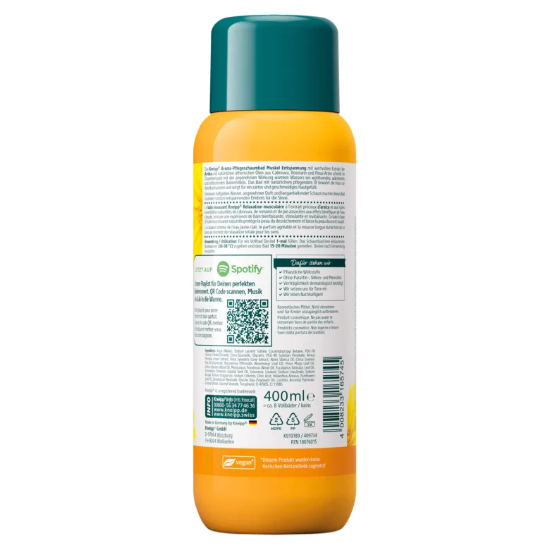 Kneipp Aroma-Pflegeschaumbad Muskel Entspannung, 400 ml