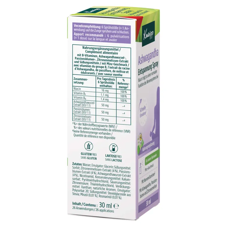 Kneipp Ashwagandha Entspannung Spray, 30 ml