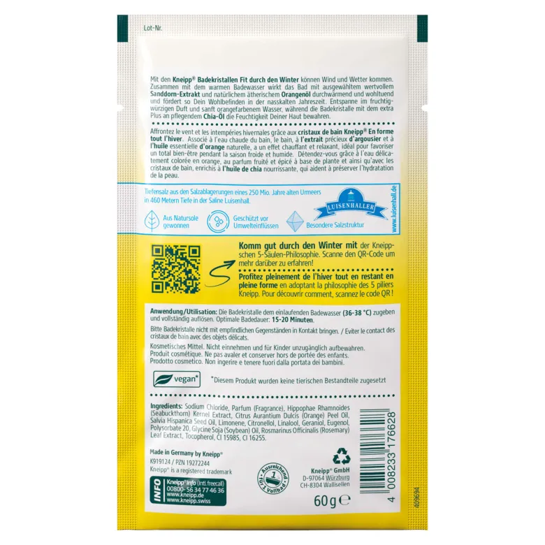 Kneipp Badekristalle Fit durch den Winter, 60 g