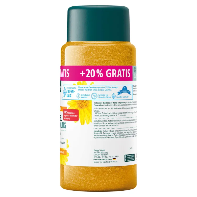 Kneipp Badekristalle Muskel Entspannung, 600 g