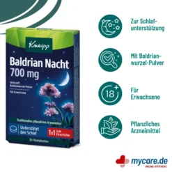 Kneipp Baldrian Nacht 700 mg Filmtabletten, 30 St