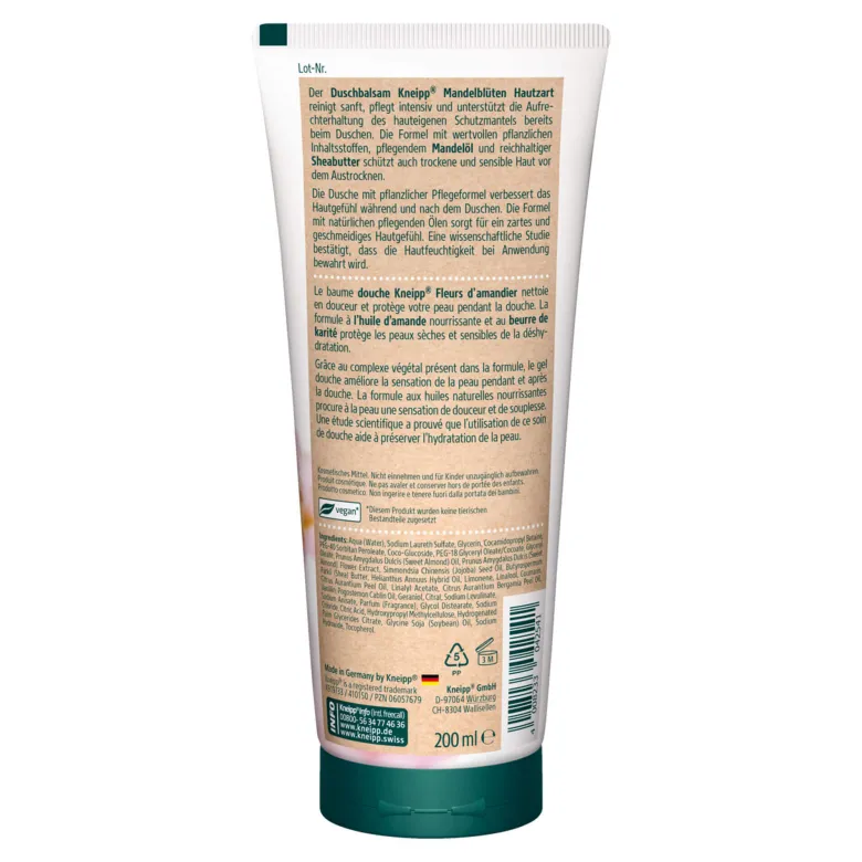 Kneipp Duschbalsam Mandelblüten Hautzart, 200 ml
